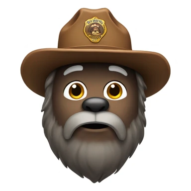 Smokey the bear sticker