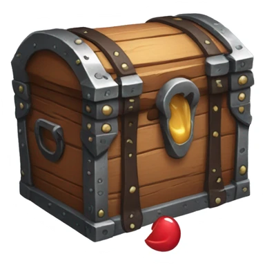 mimic chest with tongue, dungeons and dragons sticker
