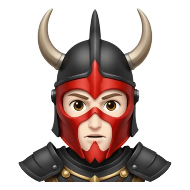 ares god of war black armour horned helmet sticker