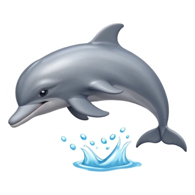 dolphin in a playful pose sticker