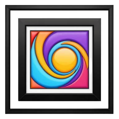 frame with art sticker