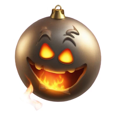 fortune telling ball in fire sticker