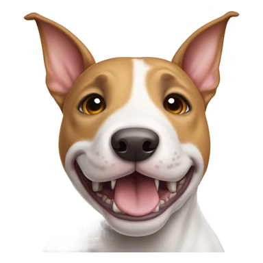 Happy bull terrier sticker