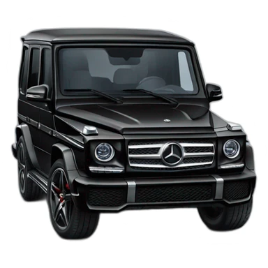 Black Mercedes g wagon sticker
