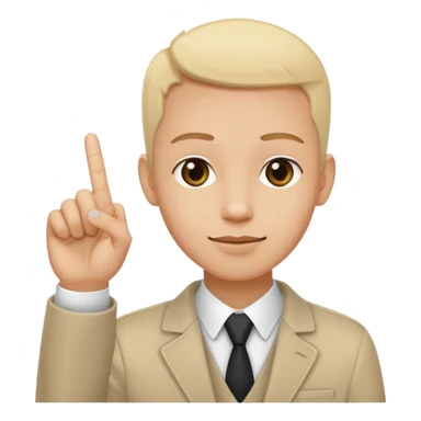 Yvl hand sign only 3 fingers up sticker