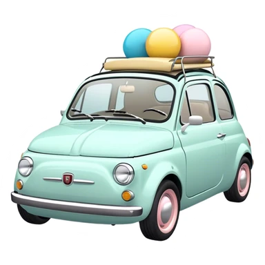 Fiat 500 Pastel  sticker