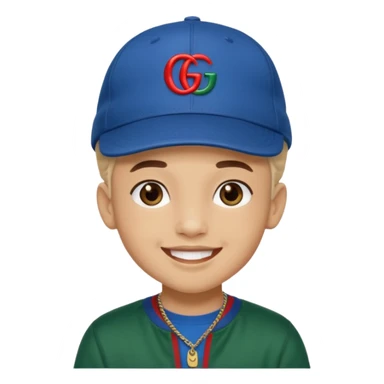 Ragazzo mulatto con cappello Gucci che fa il terzo dritto sticker