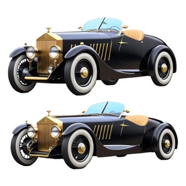Batgirl’s black Bare bones chopped streamlined sporty (stripped down) hot street rodded engine sports car 1932 Rolls Royce Woody futuristic electric spaceship motors and lightening dynamos with wide racing wheels that are held strong by advanced suspension and steering sticker