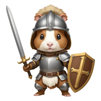 Guinea pig warrior sticker