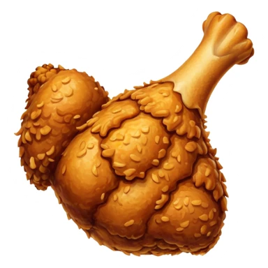 Fried chicken leg sticker