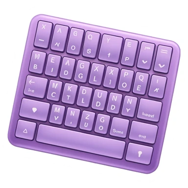beautiful pastel shiny glossy soft violet-lilac-lavender keyboard sticker