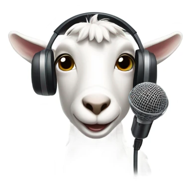 A Goat that makes rap sticker
