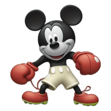Mickey qui joue au foot sticker