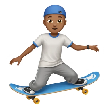 skateboarder black boy mugshot with  sticker