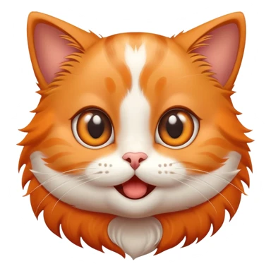 cute cat with big eyes and happy expression sticker