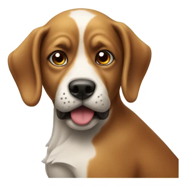 Dog playing 8ball sticker