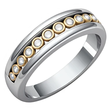 glitter white diamond married ring sticker