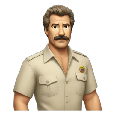 Magnum PI sticker