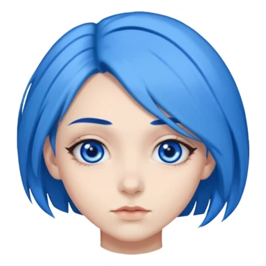 Tik tok mavi doğrukama  sticker