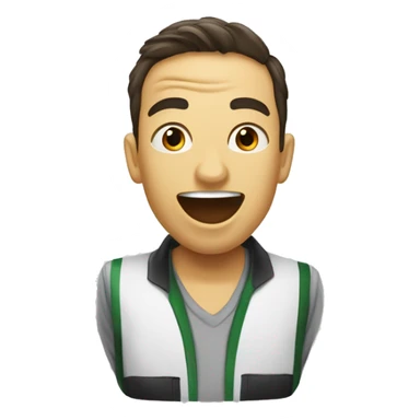 émoji algérien pliant sa langue dans sa bouche sticker