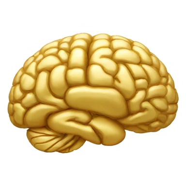 golden brain sticker