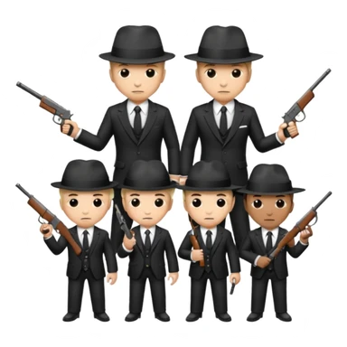 team of gangsters sticker