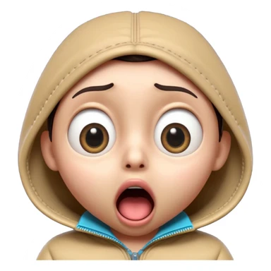 3D cartoon character, shocked expression, mouth closed with zipper, big eyes, dramatic lighting, dark gradient background, viral youtube thumbnail, ultra detailed, 4k, high quality, sharp focus, 16:9

b sticker
