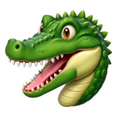drooling crocodile emoji sticker
