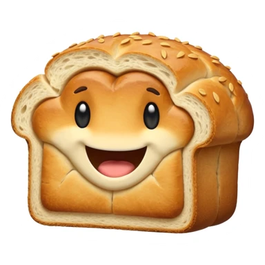 Bread with a big jawline sticker