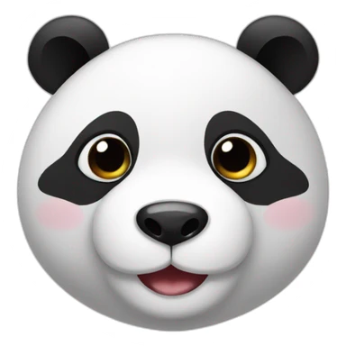 cute panda face sticker