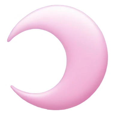 Pink crescent moon with sparkly violet clouds sticker