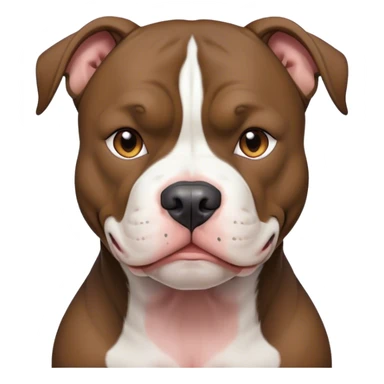 Black and white  pitbull sticker
