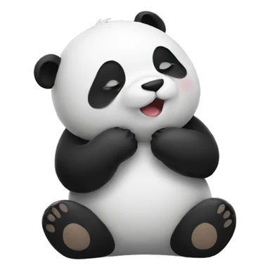 Panda giving kiss sticker