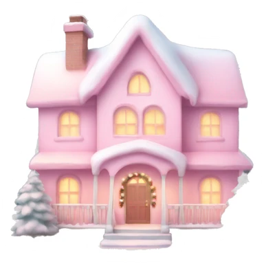 Christmas home pink pastel cute and full of gift sticker