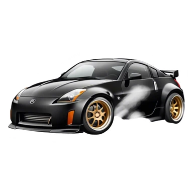 350z drift tuning black sticker