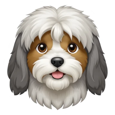 Tibetan terrier with an underbite sticker