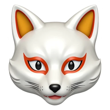 kitsune mask sticker