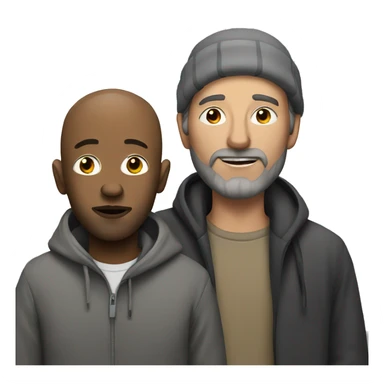 homeless man with white man sticker