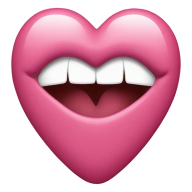 Heart with kiss sticker