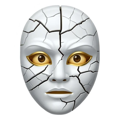 Máscara rachada sticker