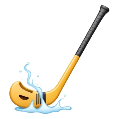 hockey stick farting sticker