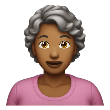 une maman dans un hipopotame sticker