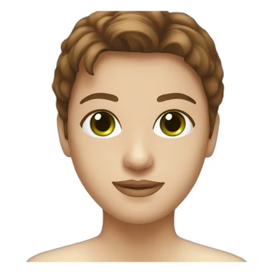 brown hair green eyes lasik surgery mask sticker