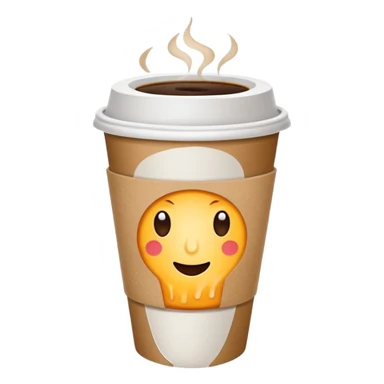 Takeaway coffee sticker