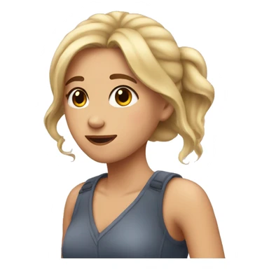 a girl who is falling in love  sticker