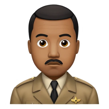 Kanye west dressed as Hitler sticker