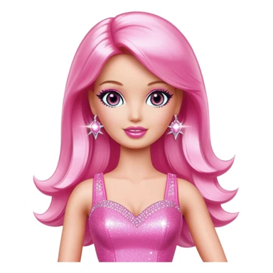Sassy popstar barbie  sticker
