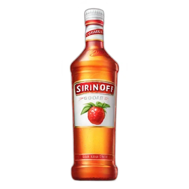 bottle of smirnoff sticker