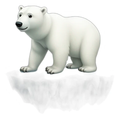 Polar bear on iceberg sticker