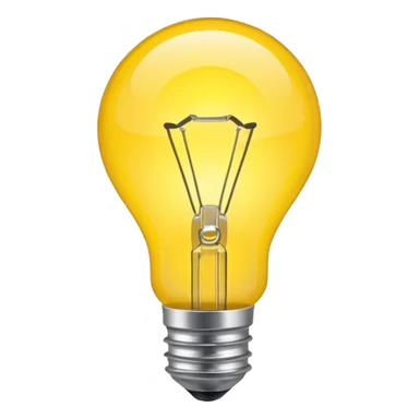 glowing lightbulb emoji sticker